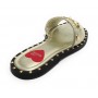 Scarpe donna Love Moschino sabot in pelle gold DS22MO13 JA28151C1EIF0900